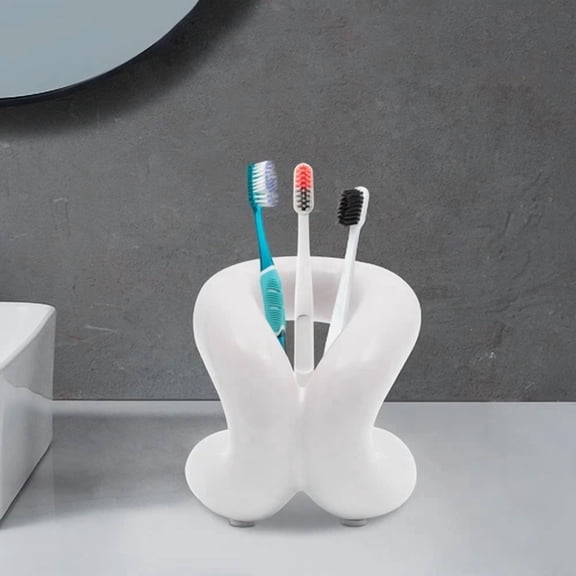 Ceramic Holder Stand Rope Knot Bathroom Toothbrush Holder Makeup Brush Holder