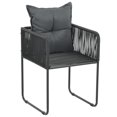 thumbnail image 3 of vidaXL 5 Piece Garden Dining Set Black, 3 of 5