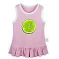thumbnail image 1 of Fruit Lime Pattern Dresses For Baby, Newborn Babies Skirts, Infant Princess Dress, 0-24M Kids Graphic Clothes (Pink Sleeveless Dresses, 12-18 Months), 1 of 4