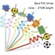 thumbnail image 3 of Decoraciones para fiestas de cumpleaños con temática de fútbol Globos de fútbol Platos de papel Servilletas Juego de laberinto de fútbol Suministros para fiestas deportivas Sorteo, 3 of 5