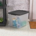 thumbnail image 4 of Sterilite ShelfTotes Contenant de Rangement en Plastique de 50 Pintes avec Loquet, (Lot de 6), 4 of 6