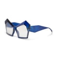 thumbnail image 2 of Royal Blue Apex Frame Clear Lens Sunglasses, 2 of 2
