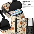 thumbnail image 4 of Sling Backpack,Halloween Pumpkins Bats Skulls and Spiders Crossbody Bag with Water Bottle Holder,Waterproof Sling Bag for Men/Women with Chest Phone Holder for Hiking,Travel, 4 of 6