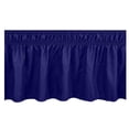thumbnail image 2 of Household Bed Skirt Wrap Around Elastic Ruffles with Elastic Belt,Classic Stylish Pleated Skirt for Double Beds,54x75Inch,15Inch Drop,Machine Washable,Great Decor for Regular Double Beds(Navy), 2 of 2