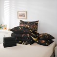 thumbnail image 6 of Homewish Boho Bohemain Theme 7-Piece Twin Bedding Sets,Retro Sun Moon Bedding Comforter Set,Gold Black Sheet Sets For Teens,Super Cozy Room Decor Reversible, 6 of 8