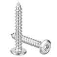 thumbnail image 1 of M6 x 40mm (50 Pack) Tête de Douille Plate Ronde en Acier Inoxydable 304 Vis en Bois, 1 of 7