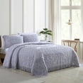thumbnail image 4 of Beatrice Home Fashions Medallion Chenille King Sham Lavender, 4 of 5