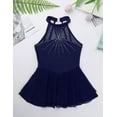 thumbnail image 6 of Aislor Kids Girls' Halter-neck Shiny Rhinestone Gymnastic Leotard Dress 8-16, 6 of 7