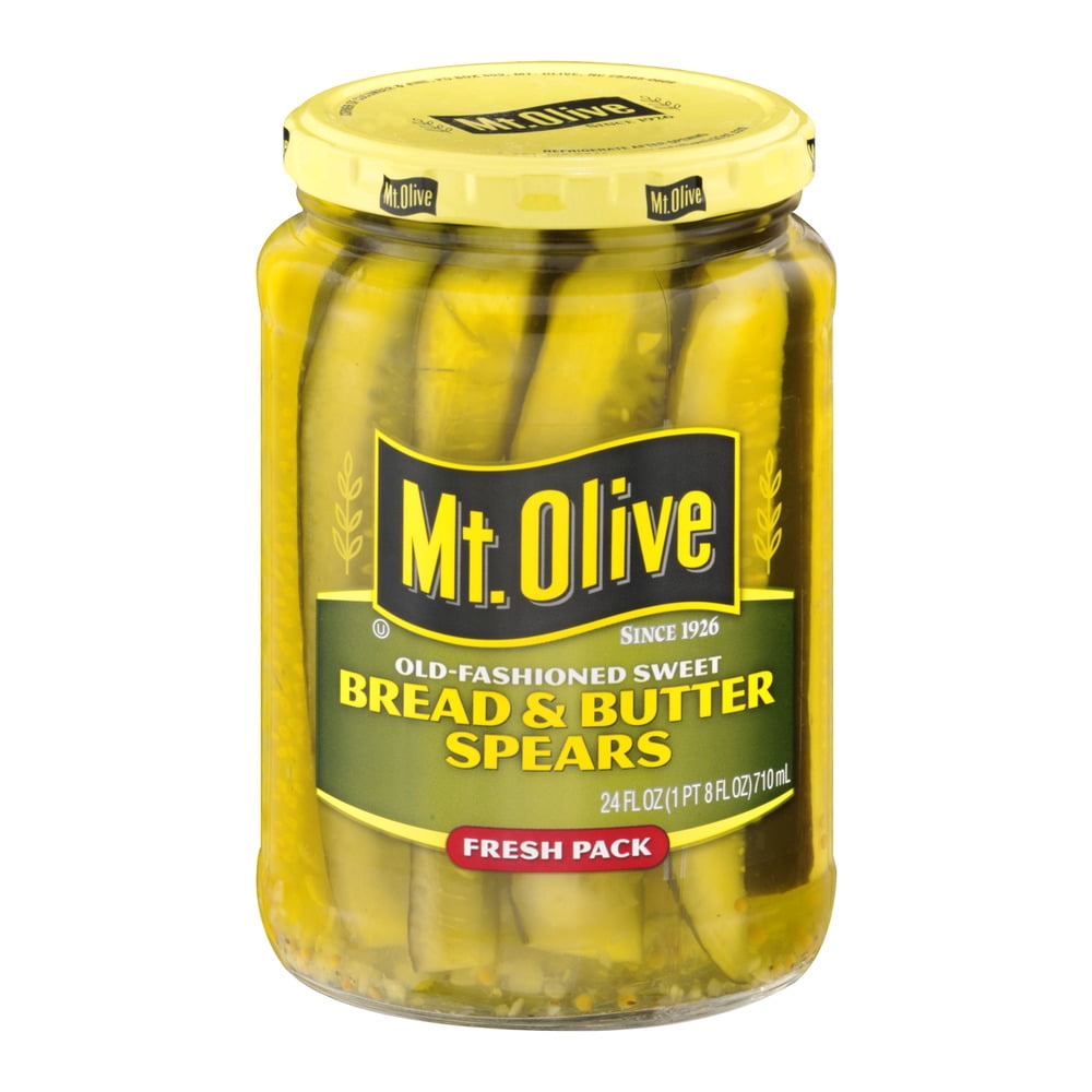 Mt. Olive Bread And Butter Spears Old Fashioned Sweet Pickles, 24 fl oz by Mt Olive Pickles