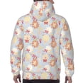 thumbnail image 3 of Bingfone Butterfly Flower Men's Drawstring Hoodie Long Sleeve Pocket Sweatshirts-Large, 3 of 6