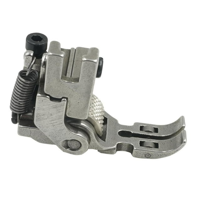Prensatelas para máquina de coser industrial, prensatelas auxiliar, prensatelas de rodillo de acero Rueda giratoria