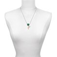 thumbnail image 3 of Delight Jewelry Gold-tone Small Ankh - Good Luck Green Four Leaf Clover Charm Bead Dangle with Mini 2025, 3 of 4