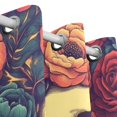 thumbnail image 3 of Skull and Flowers Blackout Curtains for Living Room Bedroom 55W x 72/84L Insulated Window Drapes 2 Panels, 3 of 6