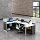 thumbnail image 3 of Customized desk creative designer screen workstation combined office desk and chair My Lux Decor Round, 3 of 21