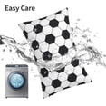 thumbnail image 5 of KLL Soccer Ball Pillow Covers Envelope Closure,Super Soft and Cozy Fuzzy Fleece Pillow Case Cover 16"x24", 5 of 5