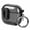 Clear Black, variant on Vena For Airpods 4 Case Cover TPU with Lock & Phone Stand Compatible with Apple AirPods Case 4th Generation, Supports Wireless Charging, Clear Black