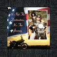 thumbnail image 3 of Classic Motorcycle, It's Not the Destination, It's the Journey, Sunset Flag Background Personalized Picture Frame, 10X10 9752, 3 of 6