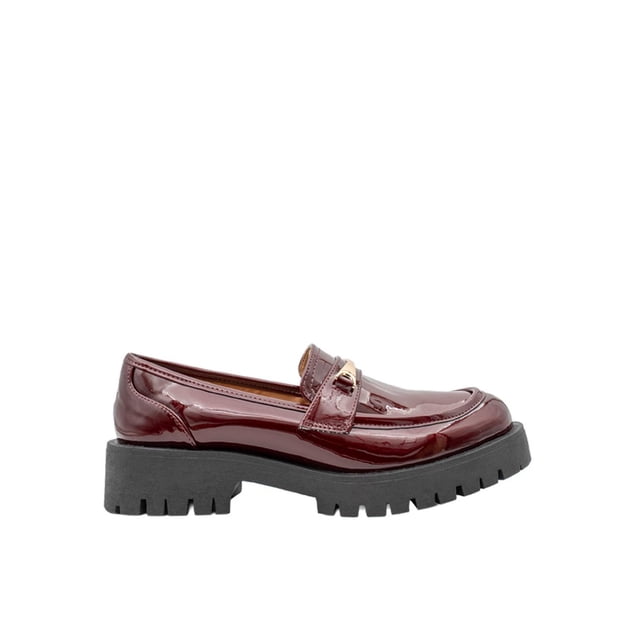 Mocasin Mujer Kipon Vestir Platofrma rojo 23.5