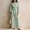 New-Green, variant on Fashion Women's Striped Two Piece Set Crew Neck Long leeve Top Wide Leg Pants Loose Casual Comfort Daily Trendy Outfit Sets