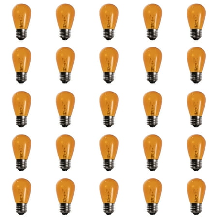 

Amber S14 Incandescent Bulbs - Box of 25