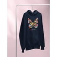 thumbnail image 3 of Butterflies Positive Quote Hoodie Women -Image by Shutterstock, Female 4X-Large, 3 of 4