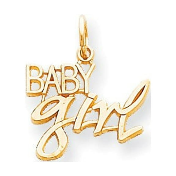 10k Yellow Gold Baby Girl Charm