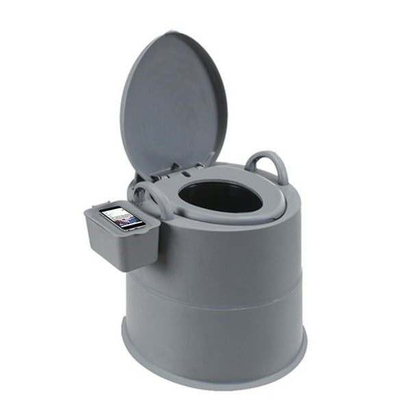 5 Gallon Portable Camping Bucket Toilet Seat Travel Potty Mobile