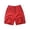 Red, variant on Mens Summer Shorts Elastic Waist Drawstring Solid Color Cargo Pants with Pockets Shorts