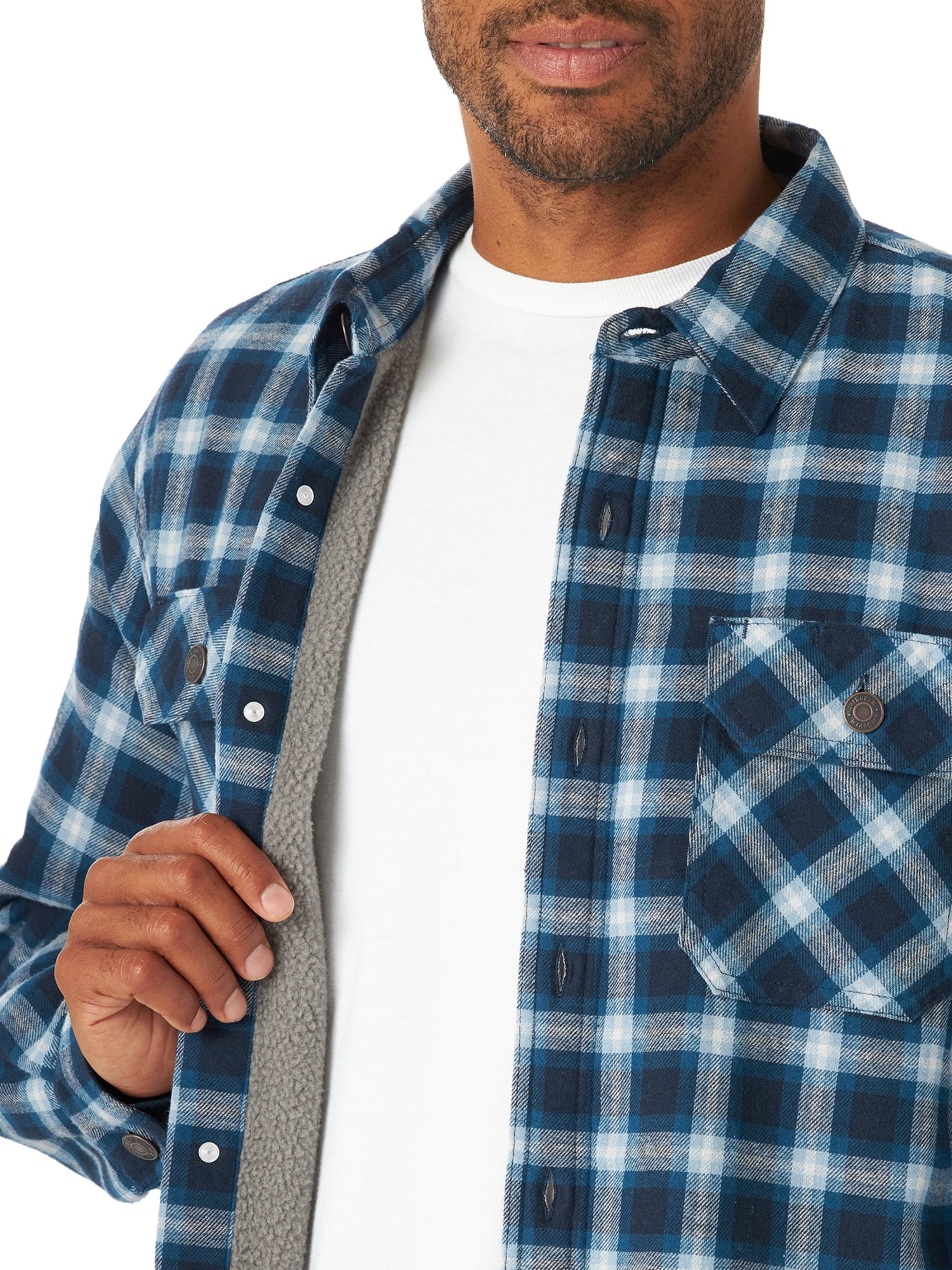 Wrangler Men's Heavyweight Sherpa-Lined Shirt Jacket