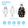 thumbnail image 3 of Staffordshire Terrier and Dog Paw Print Lamb Fleece Blanket Hoodies for Teens ,Teens Oversize Sherpa Wearable Hooded Blanket Sweatshirt with Super Pockets, 3 of 6
