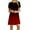 #1-Wine, variant on Azrian Womens Short Sleeve Solid Ladies Loose Mini Dress