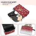 thumbnail image 4 of KUIFORTI Christmas Deer Womens Crossbody Flap Bag Easy to Carry Trendy Small Shoulder Bag Ladies Handbag Functional Shoulder Bag for Women for Travel Daypack, 4 of 7