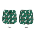 thumbnail image 5 of Lsque Gingerbread Snowman Cookies Printed Women's Running Shorts with Liner Pockets,Elastic Quick Dry Workout Athletic Gym Yoga Shorts,Womens High Waist Shorts-, 5 of 9