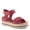 DARK RED, variant on Women's Hileman Leather Platform Sandal | Cushioned Footbed, Adjustable Strap, Flexible Sole – Comfortable Heel Sandals for All Day Wear
