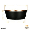 thumbnail image 6 of Black Hammered Pet Bowl with Copper Finish - Decorative & Stylish Dog Food or Water Bowl, 64 oz., 6 of 8