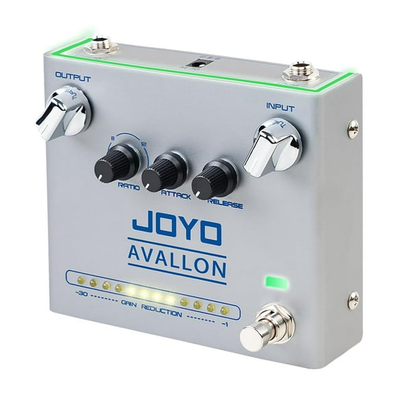 Pedal de efectos compresor JOYO AVALLON R-19 para bajo eléctrico