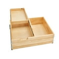 thumbnail image 1 of Rev-A-Shelf 27 Inch Tiered Deep Drawer Organizer with Soft Close Slides, 1 of 11