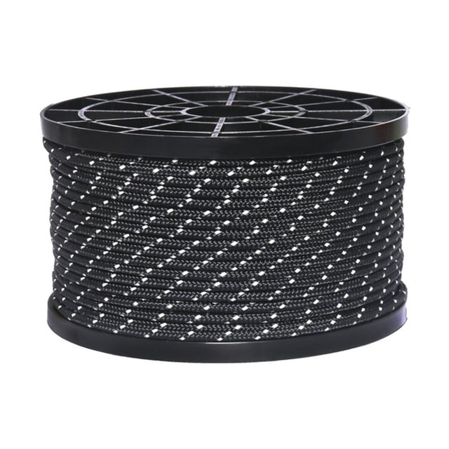 jinwen 3mm Diameter, 50 Nylon Tent Rope, Outdoor Clothesline, The Dark Camping Rope for Black