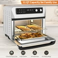thumbnail image 5 of Costway 21QT Convection Air Fryer Toaster Oven 8-in-1 w/ 5 Accessories & Recipe, 5 of 10