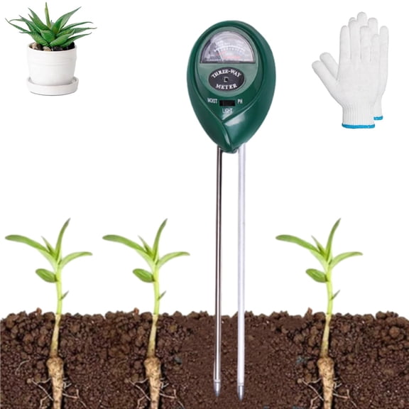 Soil Tester Kit – Moisture & pH Tester, Plant Water Meter for Home, Garden, Farm, Indoor & Outdoor Use, Helps Monitor Plant Health