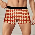 thumbnail image 2 of TSADFHJI sous-Vêtements pour Hommes Caleçons Courts 2TG Confort Décontracté Imprimé Carnaval S Rouge, 2 of 4