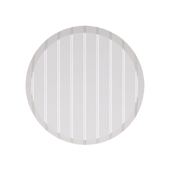 Bonjour Fête Silver Striped Small Paper Plates, Disposable Party Supplies, 8 Count, 8 Inch, Happy Birthday, New Years Eve