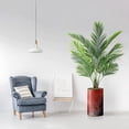 thumbnail image 2 of Artificial Tree in Modern Planter, Fake Areca Tropical Palm Silk Tree for Indoor and Outdoor Home Decoration - 57" Overall Tall (Plant Pot Plus Tree), 2 of 5