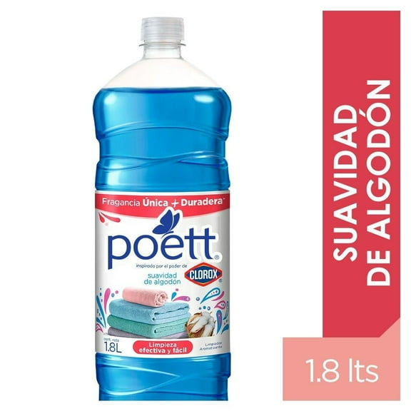 Limpiador Multiusos Aromatizante Poett Suavidad de algodon 1.8 L