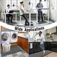 thumbnail image 6 of Carvapet Anti-Fatigue Floor Mat Cushioned Kitchen Comfort Mat, Waterproof Non-Slip Standing Desk Foam Mats and Rugs, Grey, 17.3"x39", 6 of 7