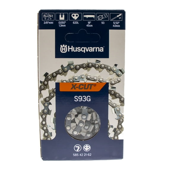 Husqvarna 585422162 18” Chainsaw Chains, 62 Drive Links for Husqvarna 136 137 141 142 23 235