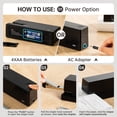 thumbnail image 6 of Deli 25-Sheet Electric Stapler with 2000 Staples & Staple Remover, AC or Battery Powered Staplers for Home Office, Black, 6 of 7