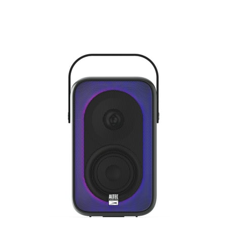 Altec Lansing Shockwave Portable Bluetooth Wireless Party Speaker with LED Lights, Black, IMT7000-BLK
