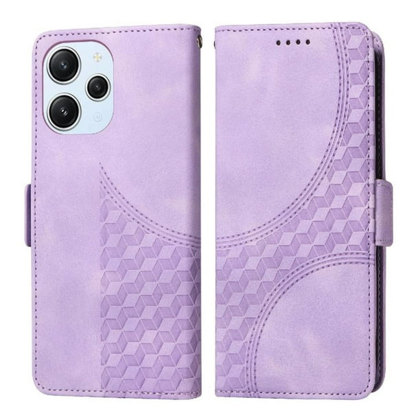 Funda GANGXUN para Xiaomi Redmi 12 4G/5G con diseño acolchado elegante, cuero PU, protección total y ajuste preciso