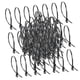 thumbnail image 1 of Bridas de nailon con orificio para tornillos, bridas de cabeza fija para interiores, 100 unidades 48 x 200 mm negro, 1 of 9